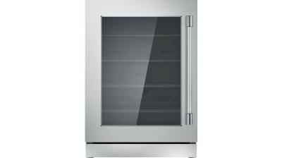 24" Thermador Under-Counter Glass Door Refrigerator - T24UR920LS