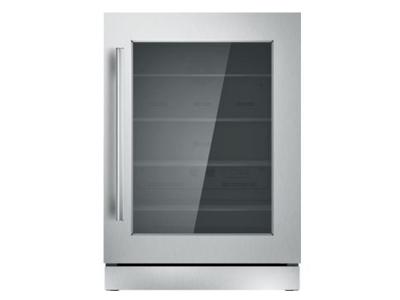 24" Thermador Under-Counter Glass Door Refrigerator - T24UR910RS