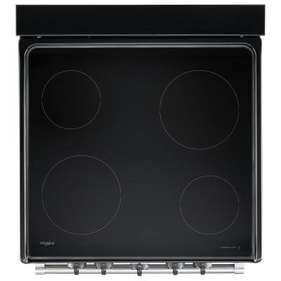 24" Whirlpool Freestanding Electric Range with Upswept SpillGuard  Cooktop - YWFE50M4HS