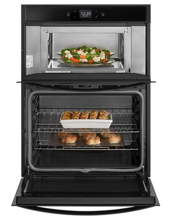 27" Whirlpool 5.7 Cu. Ft. Smart Combination Wall Oven With Touchscreen - WOC54EC7HB