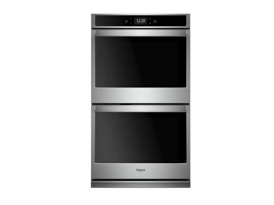 27" Whirlpool 8.6 Cu. Ft. Smart Double Wall Oven With True Convection Cooking - WOD77EC7HS