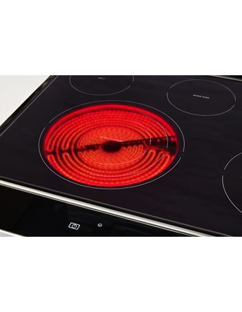 30" Whirlpool 6.4 Cu. Ft. Smart Contemporary Handle Slide-in Electric Range with Frozen Bake Technology - YWEEA25H0HZ