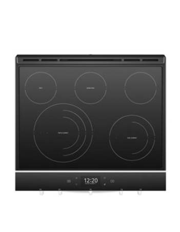 30" Whirlpool 5.8 Cu. Ft. Smart Contemporary Handle Slide-in Gas Range with EZ-2-Lift Hinged Cast-iron Grates - WEGA25H0HZ
