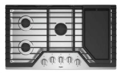 36" Whirlpool Cooktop With Griddle - WCG97US6HS