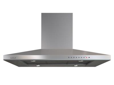 42" Wolf  Cooktop Island Chimney Range Hood - VI42S