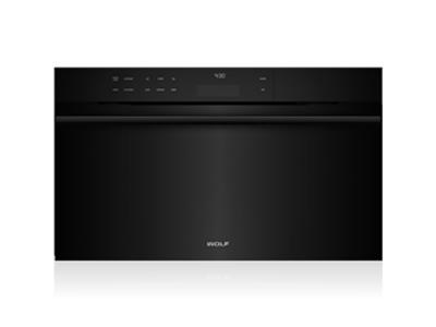 30" Wolf E Series Contemporary Convection Steam Oven with Black Handle - CSO30CM/B/TH