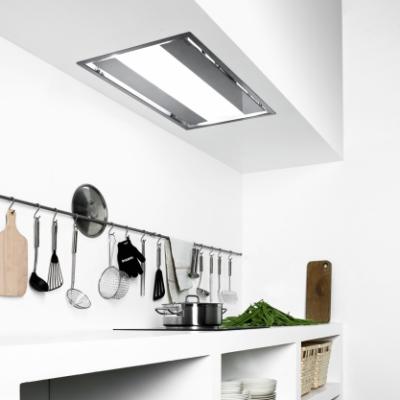36" Falmec Design Series Nuvola 90 Ceiling Mount Ducted Hood with 600 CFM - FDNUV36C6SS