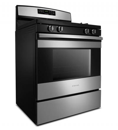 30" Amana 5.0 Cu. Ft. Gas Range With Self-Clean Option - AGR6603SFS