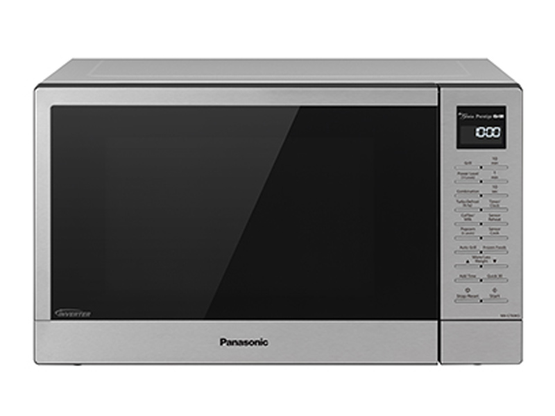 Panasonic black stainless microwave deals