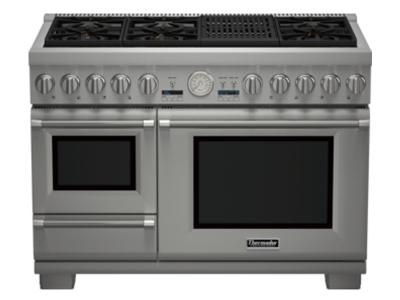 48" Thermador Professional Series Pro Grand Commercial Depth Dual Fuel Steam Range - PRD48NLSGC