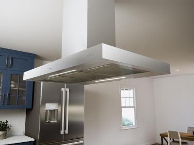 36" Zephyr Roma Island Mount Convertible Chimney Hood - ZRME36DS