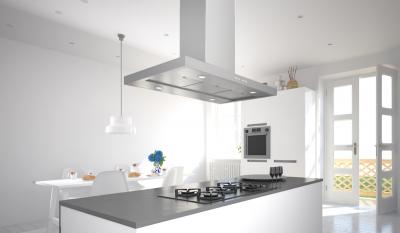 48" Faber Bella Collection Island Hood - BELAIS48SS600