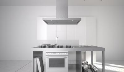 48" Faber Bella Collection Island Hood - BELAIS48SS600