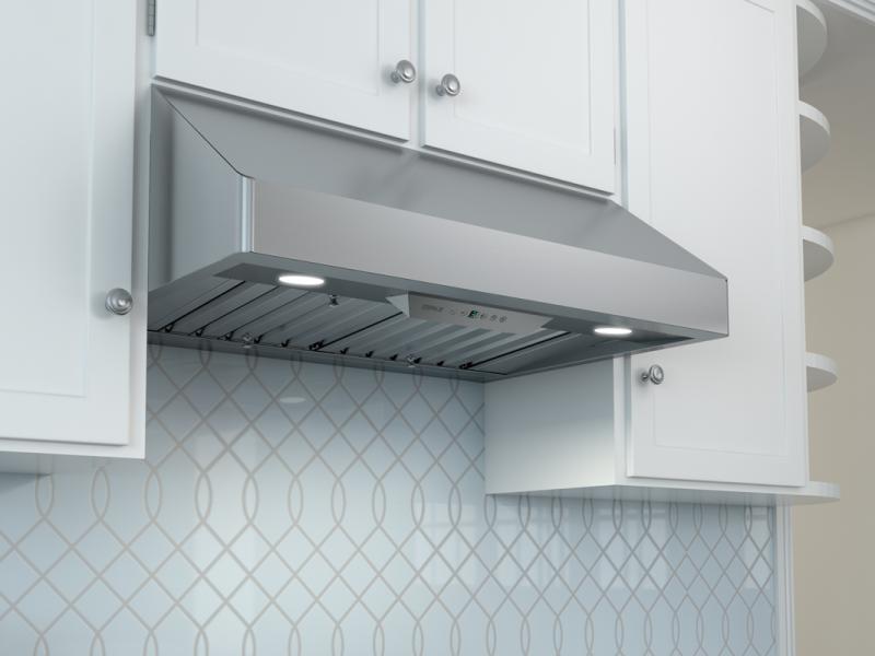 Faber Ostro Under Cabinet Range Hood With Size Options In Stainless St -  The Range Hood Store