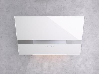 36" Zephyr Designer Series Wave Wall Mount Chimney Range Hood With Tri Level Lighting In White - AWAM90AWX