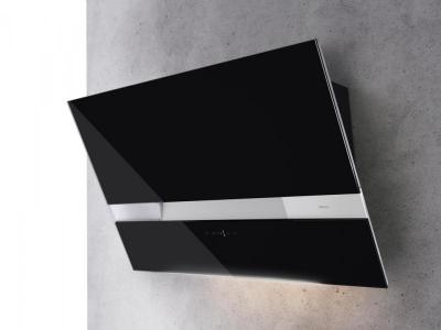 36" Zephyr Designer Series Wave Wall Mount Chimney Range Hood With Tri Level Lighting In Black - AWAM90ABX