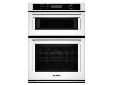 27" KitchenAid Combination Wall Oven With Even-Heat True Convection (lower oven) - KOCE507EWH