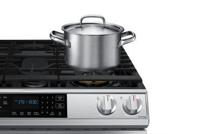 30" Samsung 6.0 Cu. Ft. Gas Range With True Convection And Air Fry In Stainless Steel - NX60T8511SS