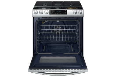 30" Samsung 6.0 Cu. Ft. Gas Range With True Convection And Air Fry In Stainless Steel - NX60T8511SS