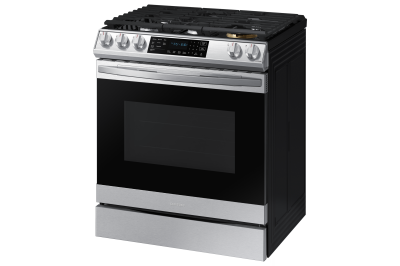 30" Samsung 6.0 Cu. Ft. Gas Range With True Convection And Air Fry In Stainless Steel - NX60T8511SS
