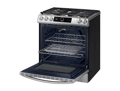 30" Samsung 6.0 Cu. Ft. Gas Range With True Convection And Air Fry In Stainless Steel - NX60T8711SS