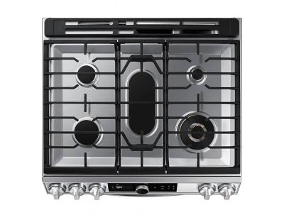 30" Samsung 6.0 Cu. Ft. Gas Range With True Convection And Air Fry In Stainless Steel - NX60T8711SS