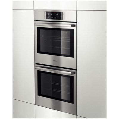30" Bosch 800 Series Double Wall Oven In Stainless Steel - HBL8651UC
