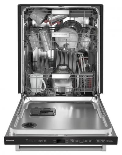 24" KitchenAid 44 dBA Dishwasher in PrintShield Finish with FreeFlex Third Rack - KDTM604KBS