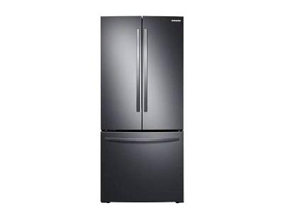 30" Samsung French Door Refrigerator with Freezer Located Ice Dispenser - RF220NFTASG