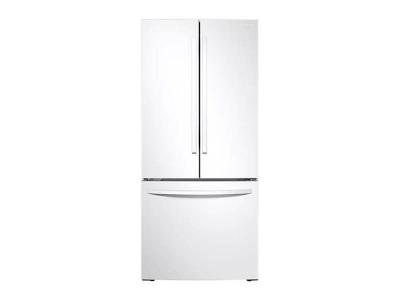 30" Samsung French Door Refrigerator with Freezer Located Ice Dispenser - RF220NFTAWW