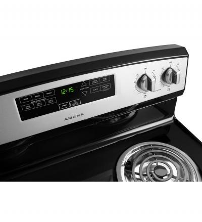 30" Amana Electric Range with Bake Assist Temps - YACR4303MFW