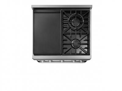 30" Dacor Professional Gas Range with 4 Sealed Burners, 5.2 Cu. Ft. Capacity Oven  - HGR30PSLP