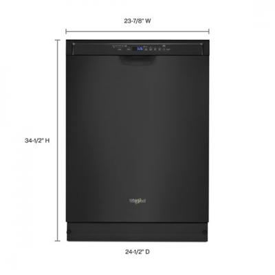 24" Whirlpool Dishwasher With Third Level Rack In Black - WDF590SAJB