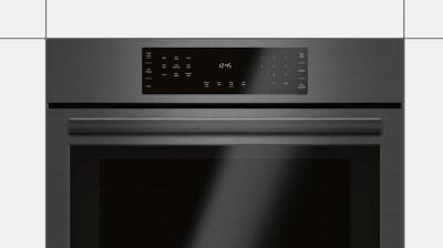 30" Bosch 4.6 Cu. Ft. 800 Series Single Wall Oven In Black Stainless Steel - HBL8443UC