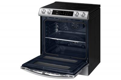 30" Samsung 6.3 Cu. Ft. Dual Door Induction Range With Wi-Fi And Air Fry - NE63T8951SS