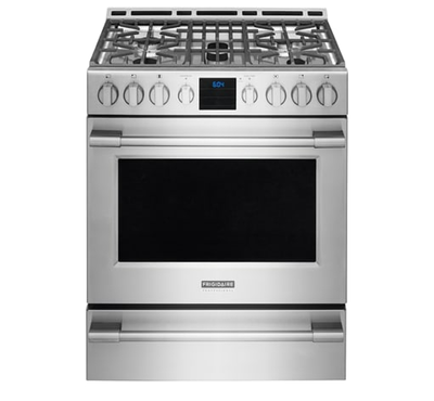  30" Frigidaire Professional 5.1 Cu. Ft. Gas Front Control Freestanding - FPGH3077RF