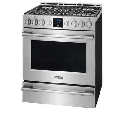  30" Frigidaire Professional 5.1 Cu. Ft. Gas Front Control Freestanding - FPGH3077RF