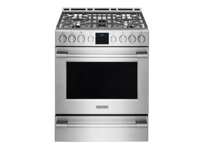  30" Frigidaire Professional 5.1 Cu. Ft. Gas Front Control Freestanding - FPGH3077RF