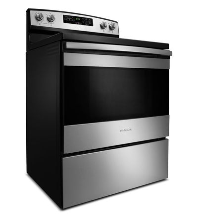 30" Amana Electric Range with Self-Clean Option - YAER6603SFS