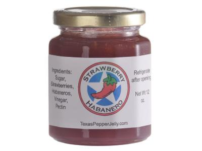 Texas Pepper Jelly 12 Oz Strawberry Habanero Pepper Jelly - Strawberry Habanero Jelly