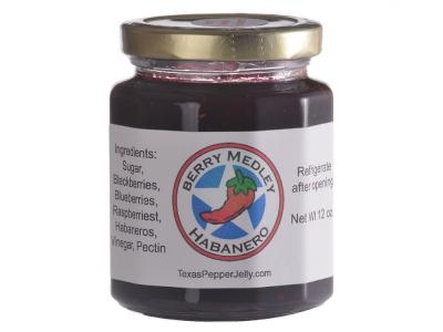 Texas Pepper Jelly 12 Oz Berry Medley Habanero Pepper Jelly - Berry Medley Jelly