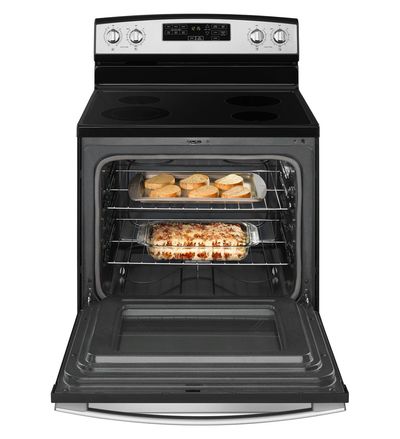 30" Amana Electric Range with Self-Clean Option - YAER6603SFS