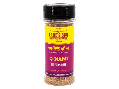 Lane's BBQ 4.6 Oz Q-nami Rub - Q-NAMI RUB Available in 4.6oz for $11.99 & 16oz for $32.99