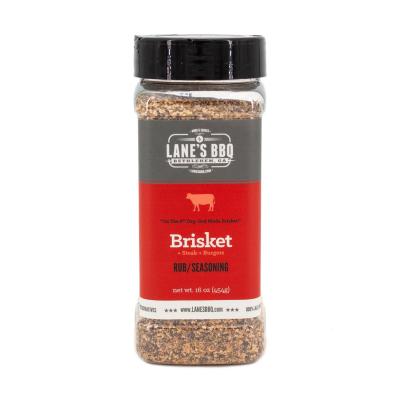 Lane's BBQ Brisket Rub for Brisket, Burgers, Steak, Roasted Potatoes - Available in 4.6oz for $11.99 & 16oz for $32.99