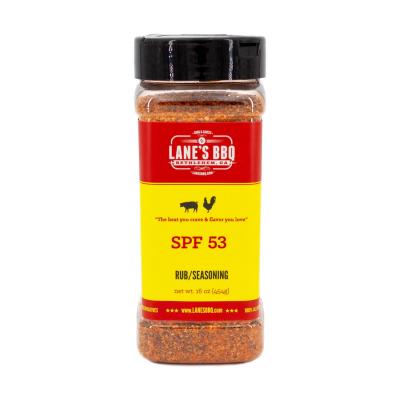 Lane's BBQ  Spicy Spf 53 Rub - SPF 53 RUB Available in 4.6oz for $11.99 & 16oz for $32.99