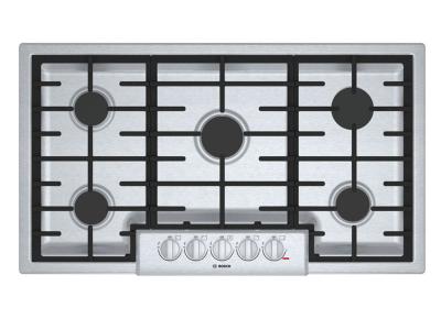 36" Bosch 800 Series Gas Cooktop With 5 Burner - NGM8656UC