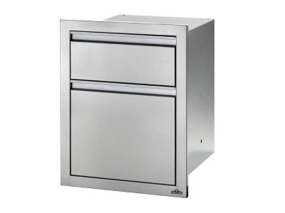 Napoleon 18" x 24" Double Drawer Waste Bin in Stainless Steel - BI-1824-1W