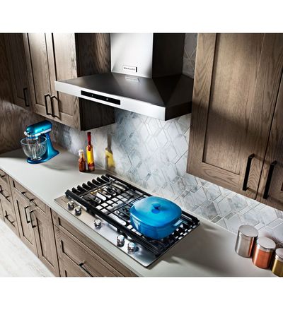 5 Burner Gas Cooktop With Griddle, Countertop Gas Stove With Grill