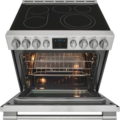 30" Frigidaire 5.4 Cu. Ft. Front Control Freestanding Air Fry Range - PCFE307CAF