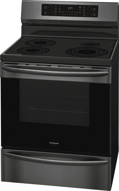 30" Frigidaire Gallery 5.4 Cu. Ft. Freestanding Induction Range With Air Fry In Black Stainless Steel - GCRI305CAD